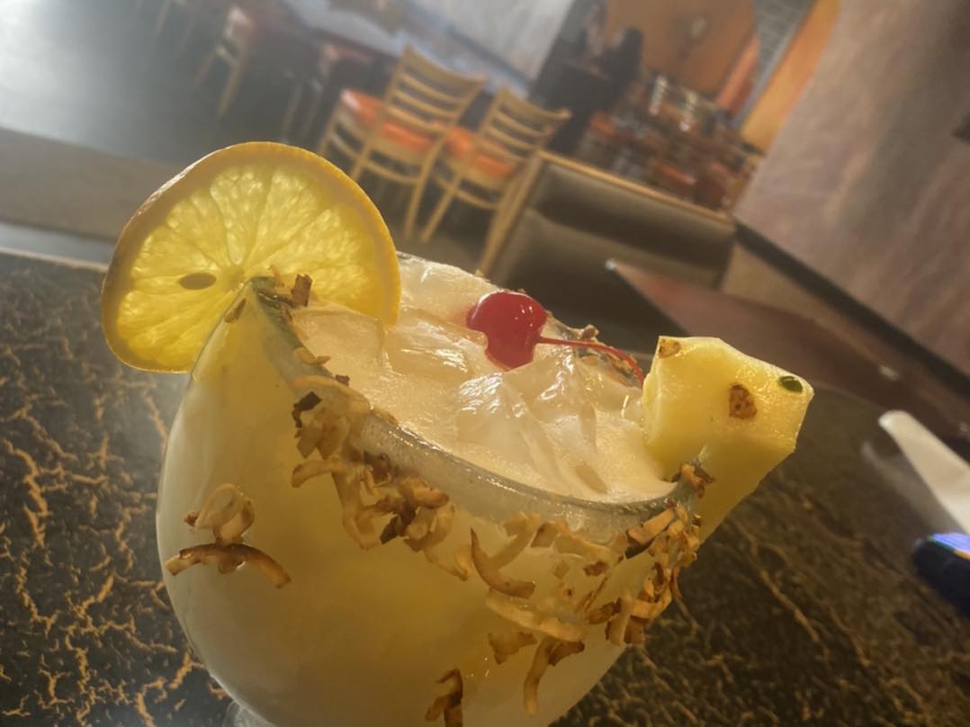 Pina colada drink